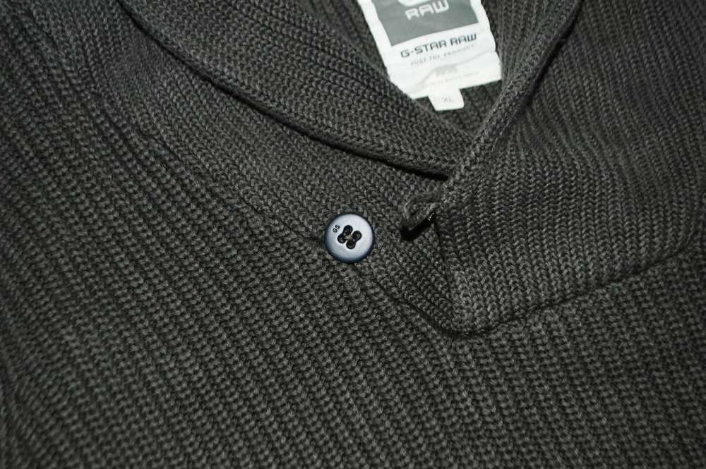 G Star Raw G-STAR Hunt Shawl Collar Knit Sweater … - image 3