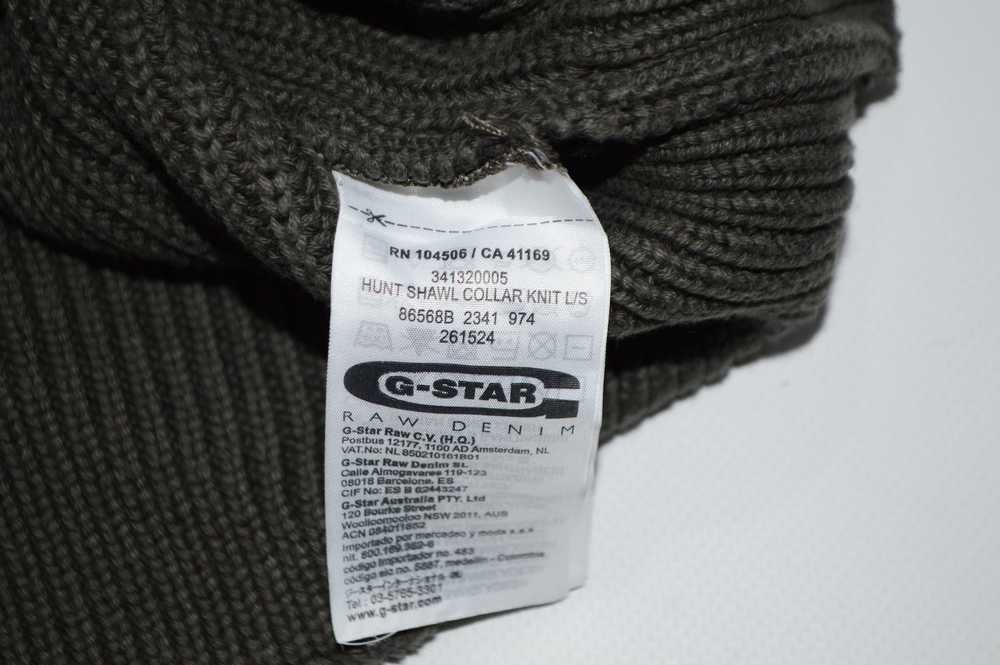 G Star Raw G-STAR Hunt Shawl Collar Knit Sweater … - image 8