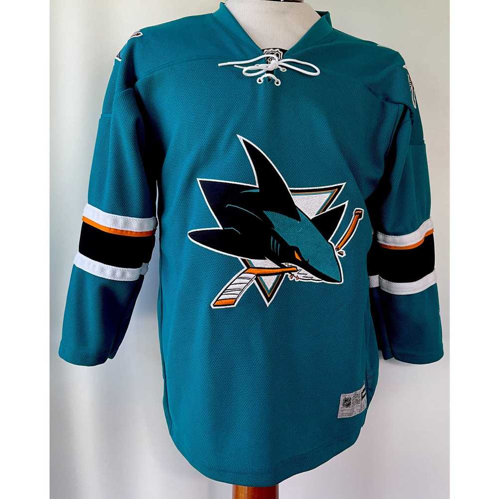 Reebok Reebok, San Jose Sharks youth jersey size … - image 1