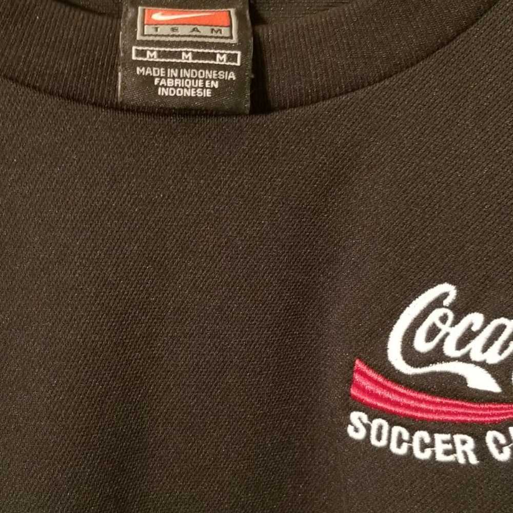 Vintage Nike Coca Cola Soccer Mens Shirt - image 2