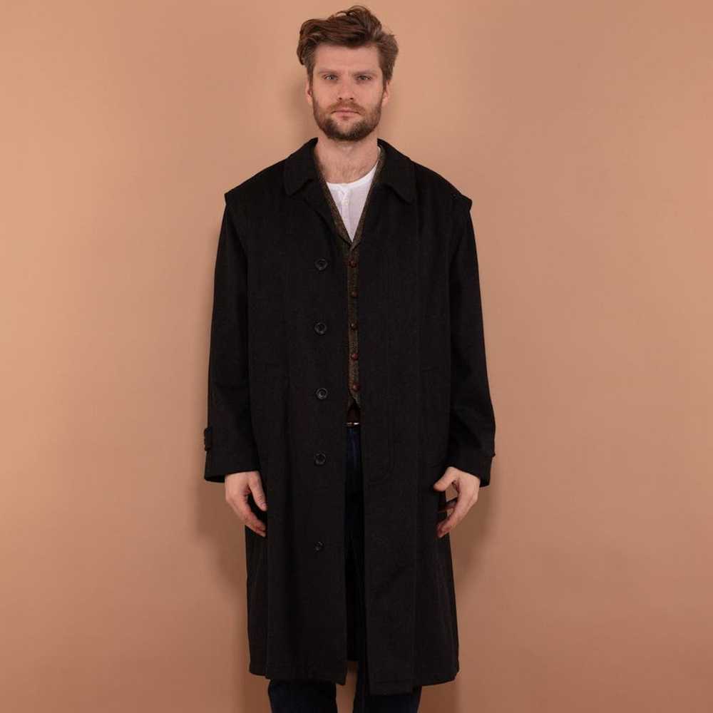 Vintage Vintage 90's Men Longline Wool Blend Coat… - image 1