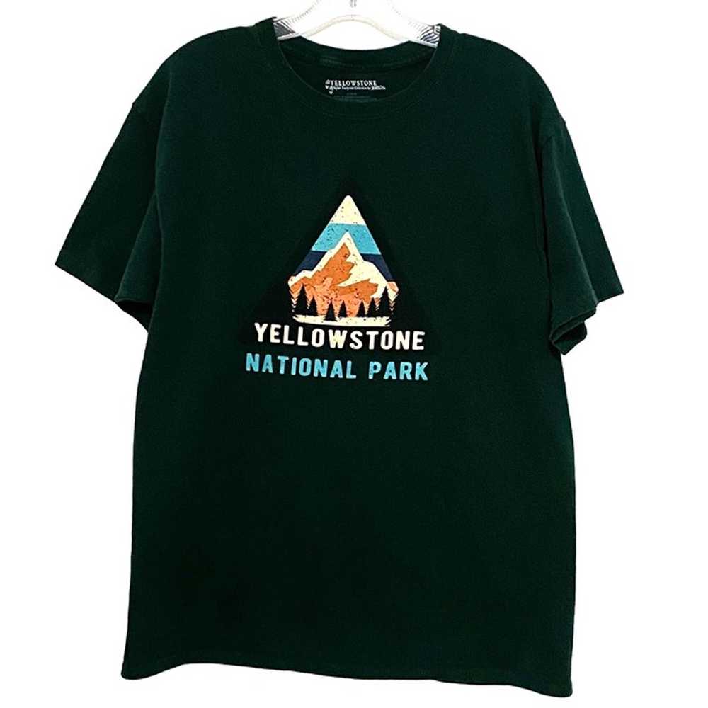 Yellowstone National Park T-Shirt L Green - image 2