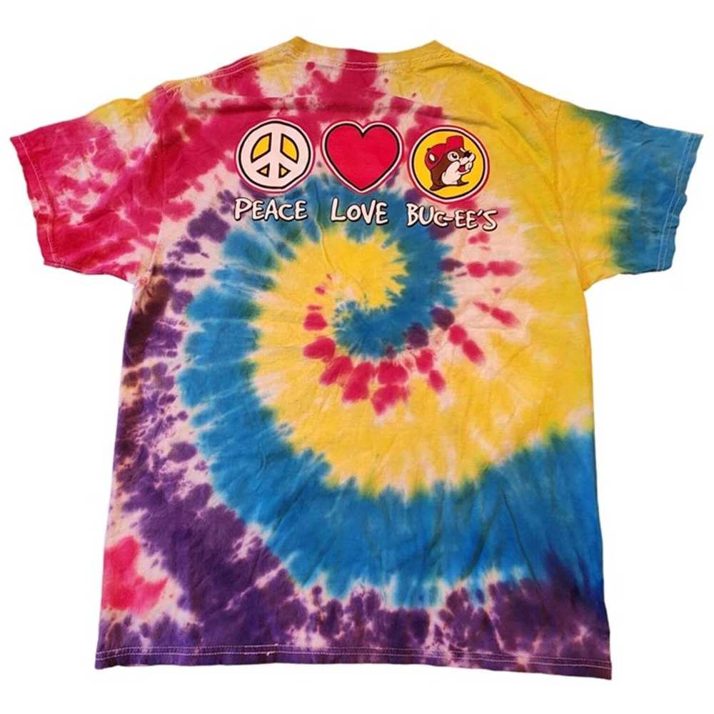 Buc-ees Tie Dye Peace Love Buc-ees T Shirt Mens Size … - Gem