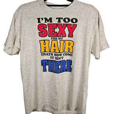 Vintage 1993 Funny Old Bald Guy Graphic T-Shirt G… - image 1