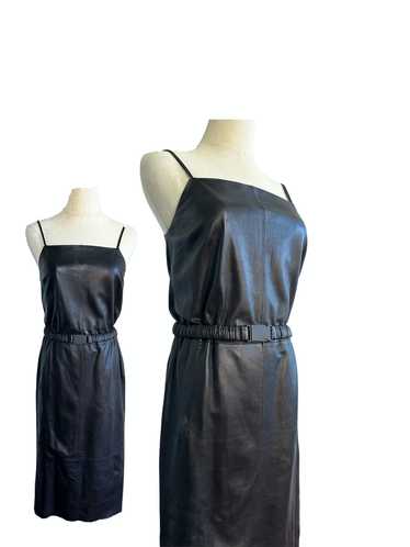 Robert Rodriguez Leather Cami Dress