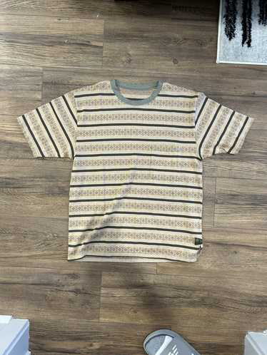 KAPITAL Multi-Stripe Jersey Huge T-Shirt in Green | SVD USA