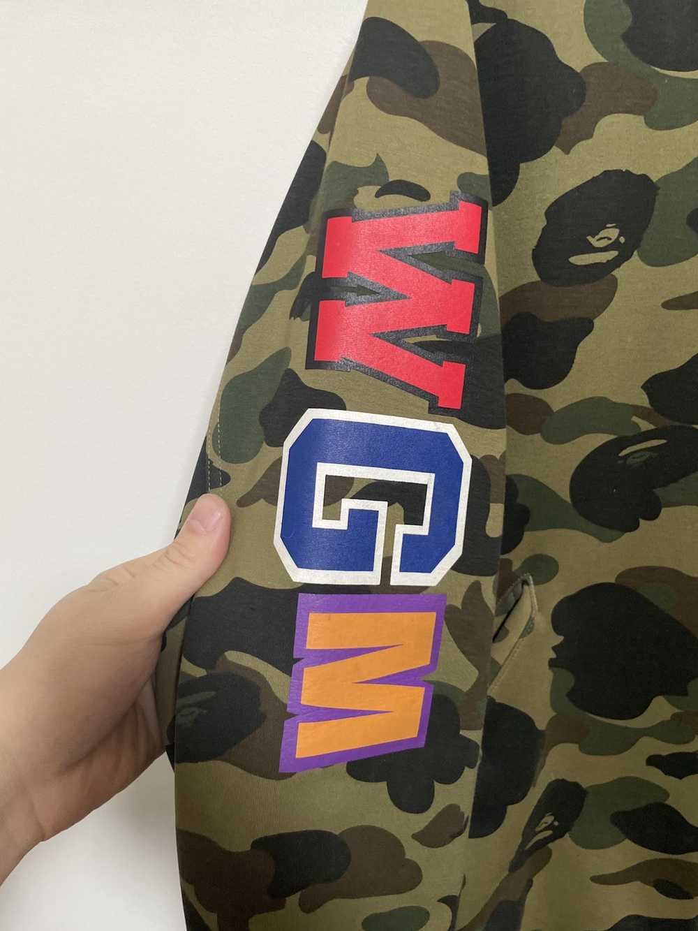 Bape 1st Camo Windstopper Shark MA-1 Jacket - image 3