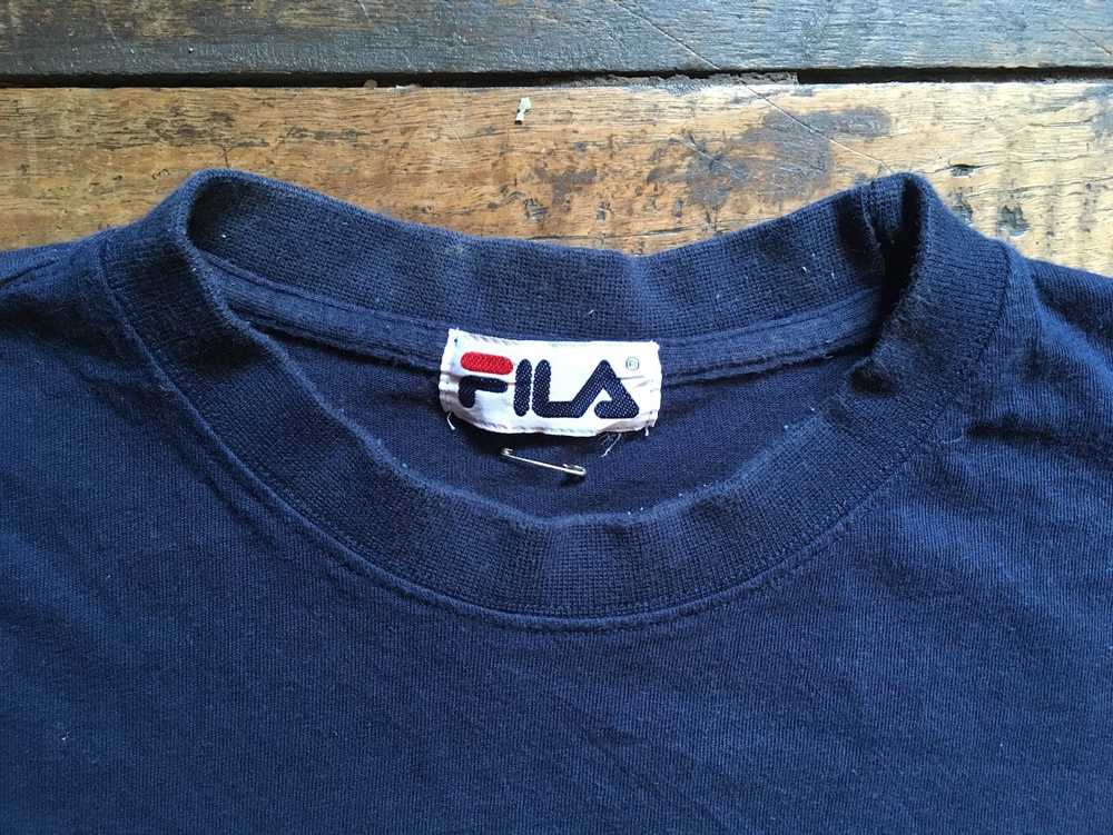 Fila 90s FILA Big Logo Spell Out T-Shirt - image 3