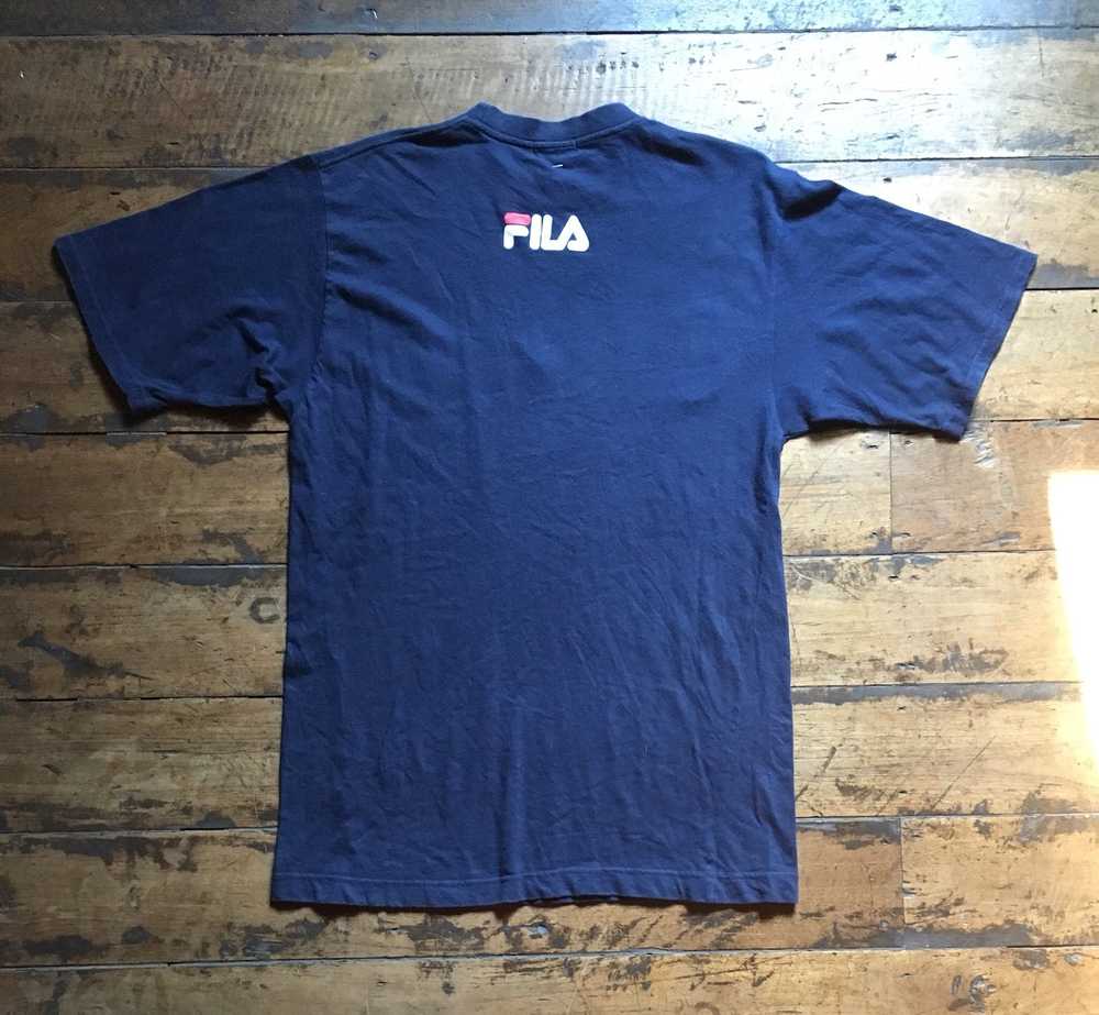 Fila 90s FILA Big Logo Spell Out T-Shirt - image 4