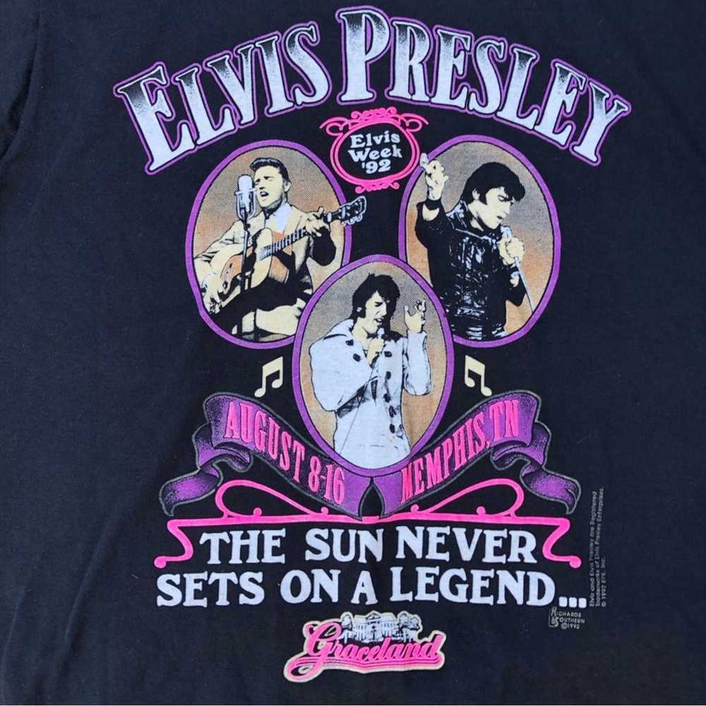 1992 Vintage Elvis Presley Elvis week single stit… - image 2