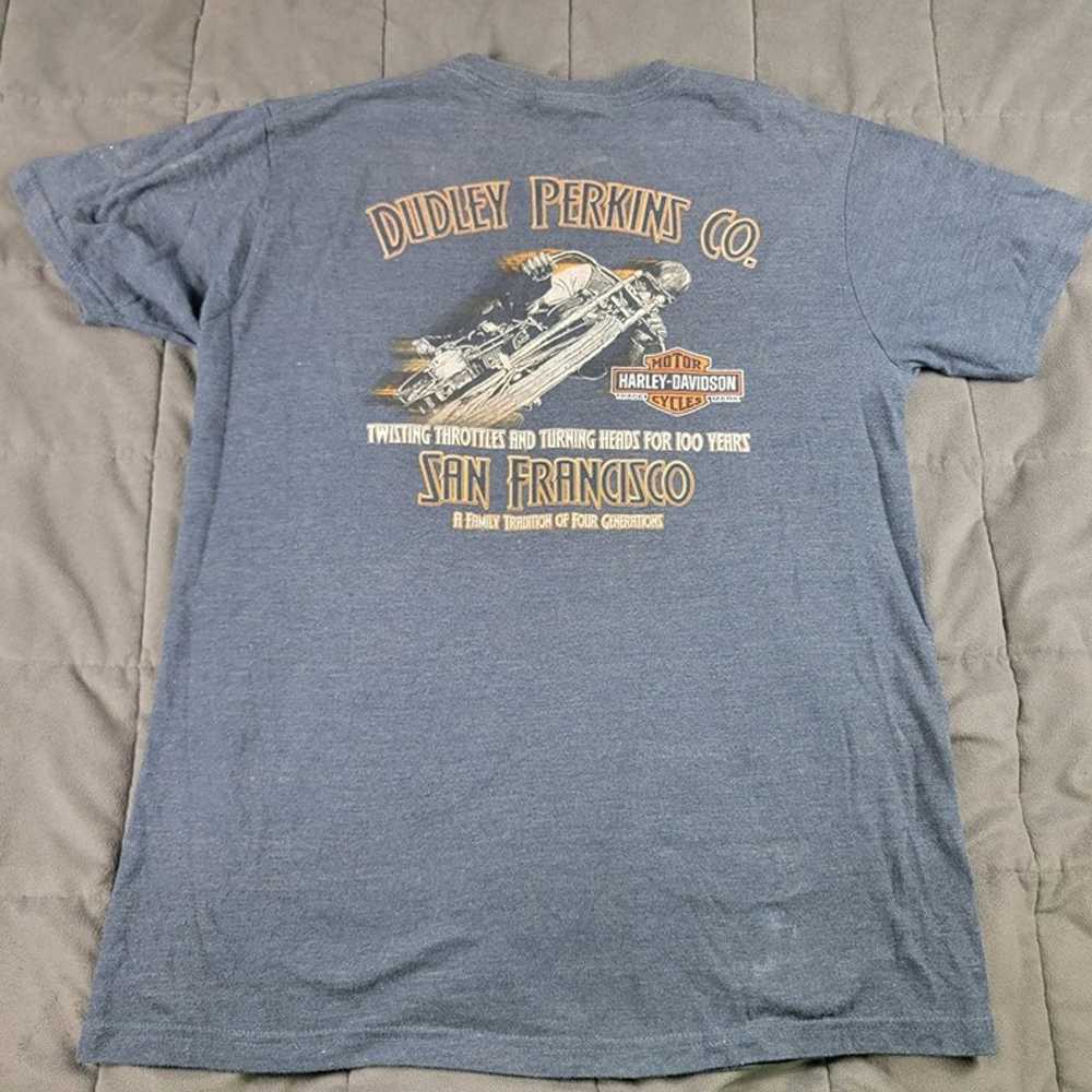 Harley Davidson Mens Large Gray Dudley Perkins Sa… - image 1