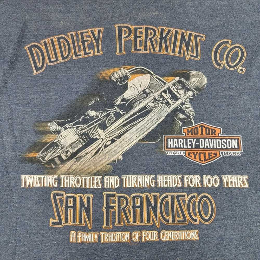 Harley Davidson Mens Large Gray Dudley Perkins Sa… - image 3