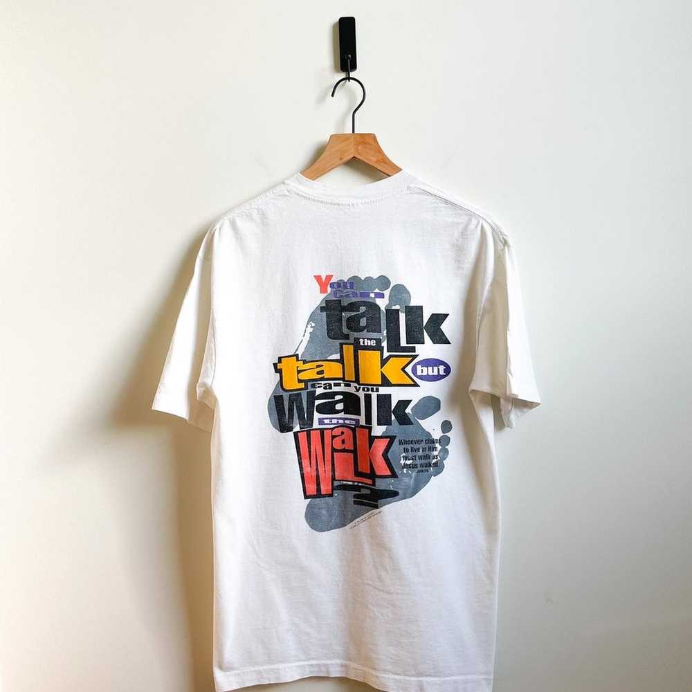 Vintage Jesus Tee (Walk that walk, talk that talk) - image 2