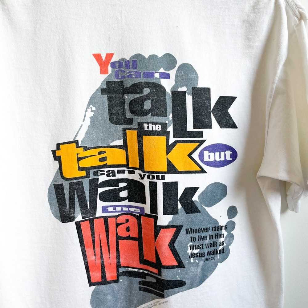 Vintage Jesus Tee (Walk that walk, talk that talk) - image 3