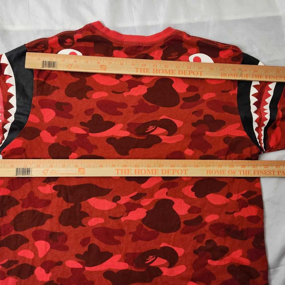 BAPE A Bathing Ape Sleeve Shark Tie Dye Mens tshi… - image 9