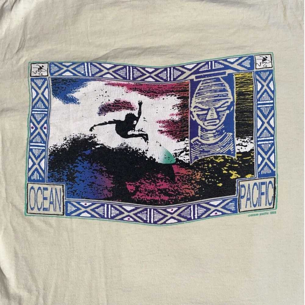 1989 OP OCEAN PACIFIC Surfer T Shirt - image 4