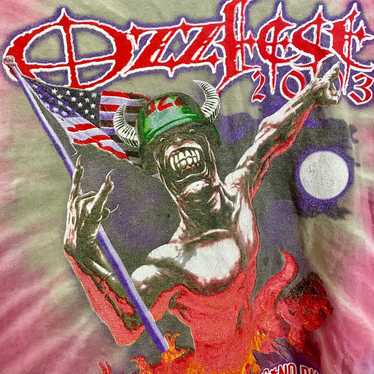 Authentic 2003 Ozzfest Tiedye Festival Teeshirt - image 1