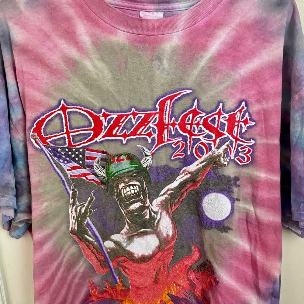 Authentic 2003 Ozzfest Tiedye Festival Teeshirt - image 6