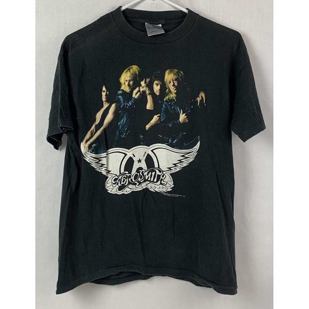 Vintage Aerosmith T Shirt 1989 Single Stitch Band… - image 3