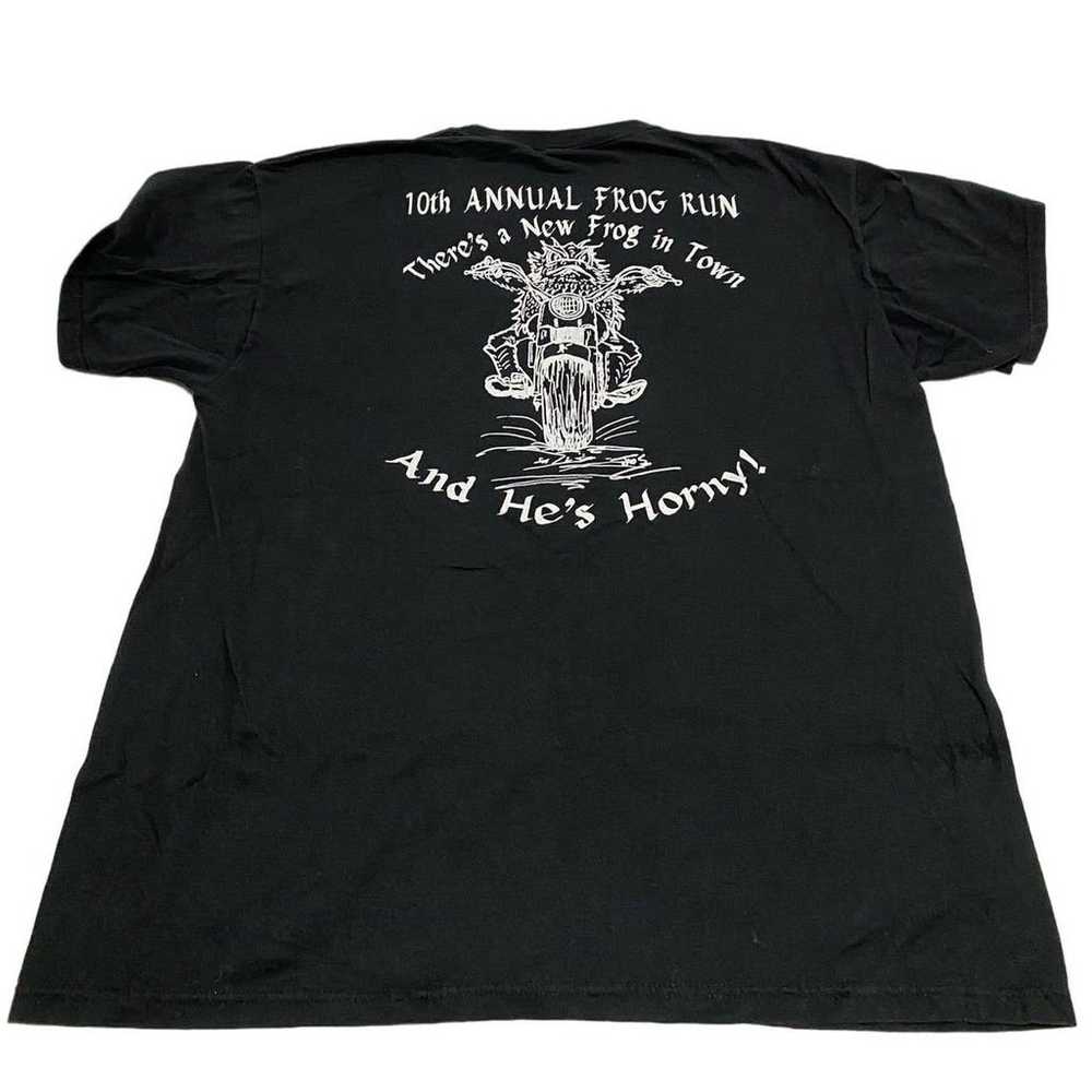 10th Annual Frog Run Mens T-Shirt Black Size XL - image 1