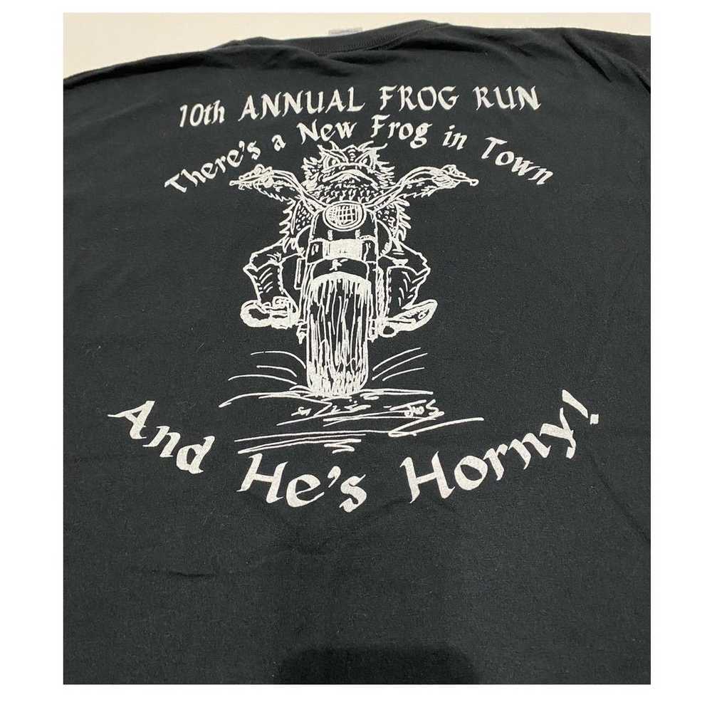 10th Annual Frog Run Mens T-Shirt Black Size XL - image 4