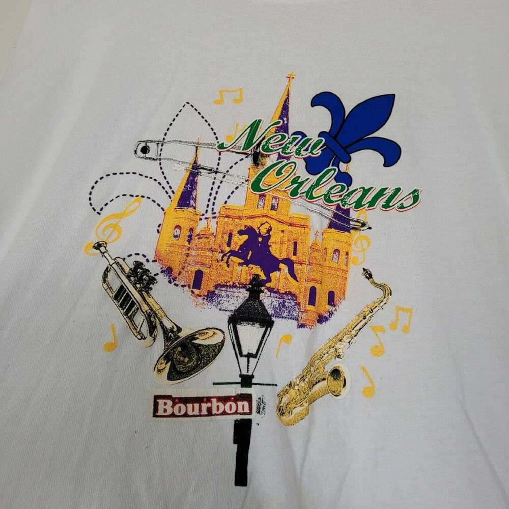 Vtg Anvil New Orleans Short Sleeve Graphic Tshirt… - image 4