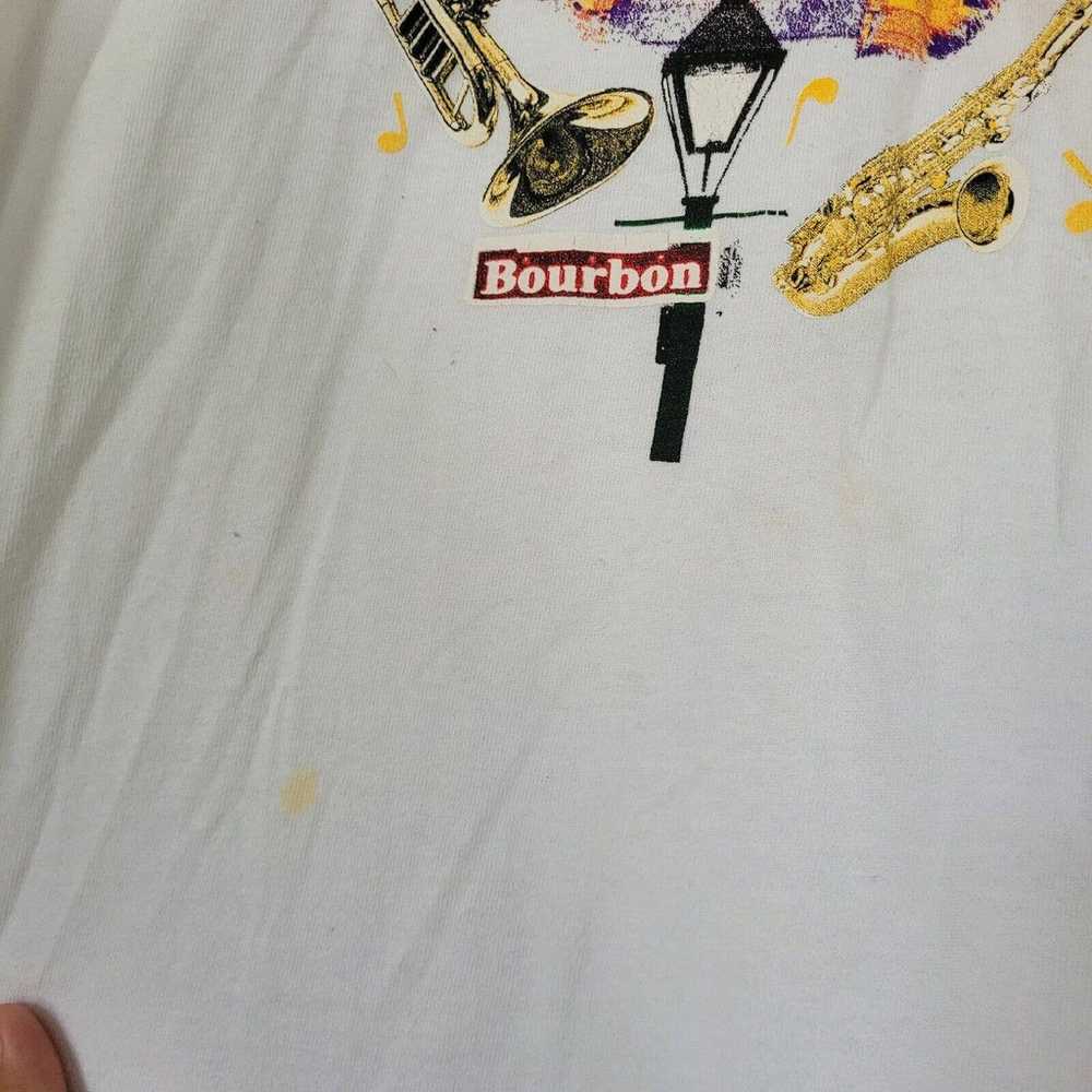 Vtg Anvil New Orleans Short Sleeve Graphic Tshirt… - image 5