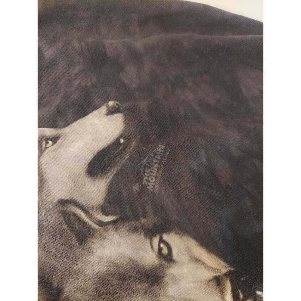 Mountain Wolf Wolves Black Faded T-shirt Gildan X… - image 11