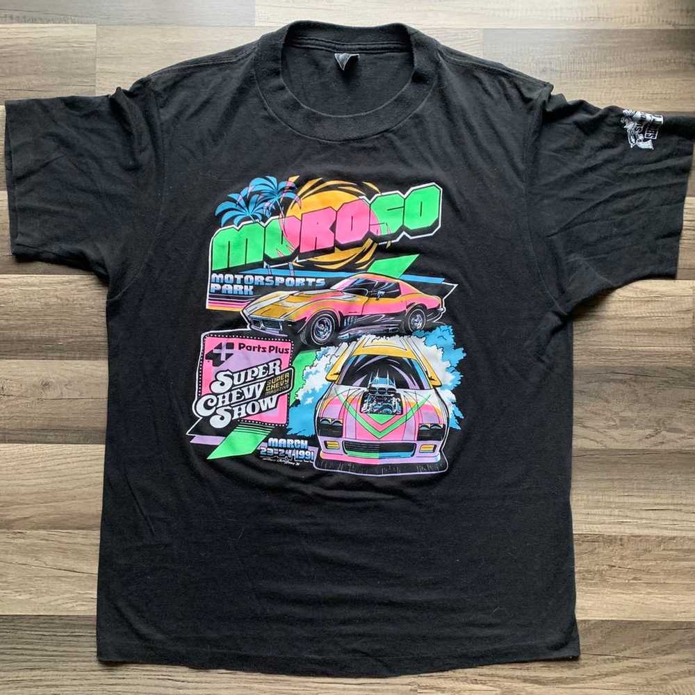 Moroso Performance Auto Race Car T Shirt 1991 Sun… - image 1