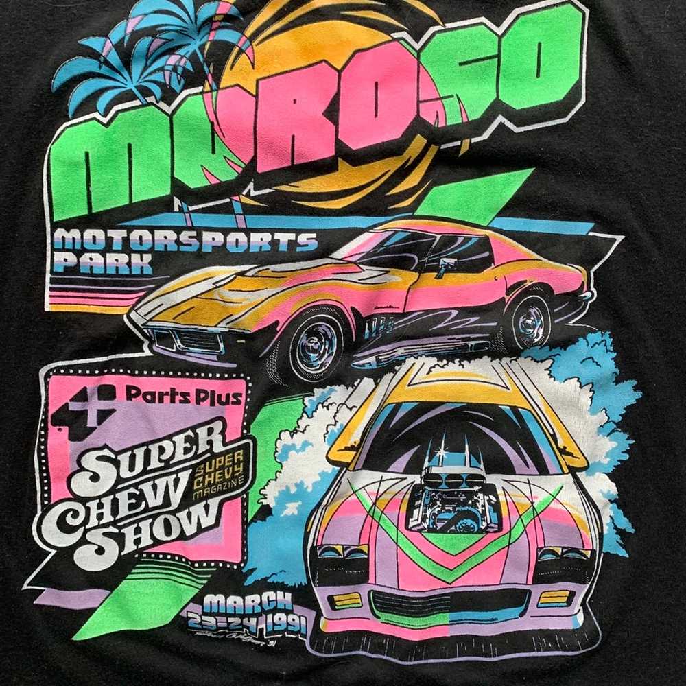 Moroso Performance Auto Race Car T Shirt 1991 Sun… - image 2