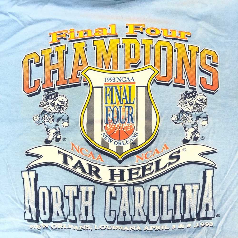 Vintage 1993 North Carolina NCAA Final Four Champ… - image 8