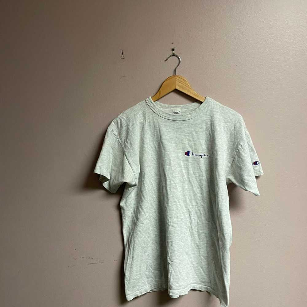 Champion t shirt script made in usa - image 1