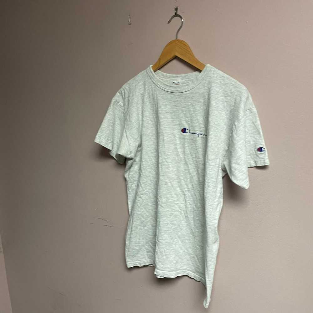 Champion t shirt script made in usa - image 2