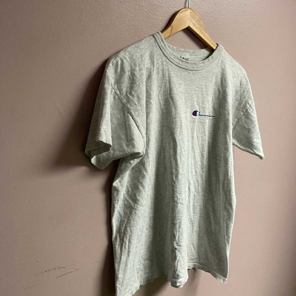 Champion t shirt script made in usa - image 3
