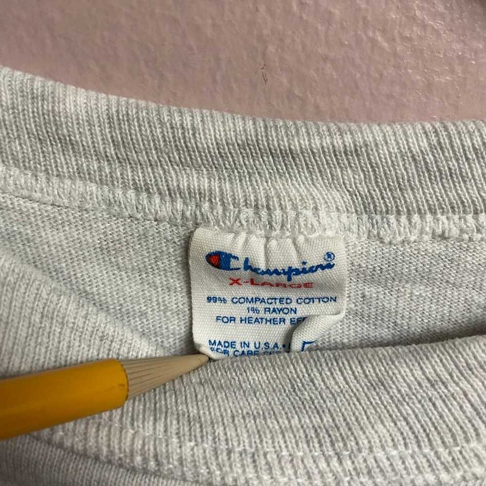 Champion t shirt script made in usa - image 4