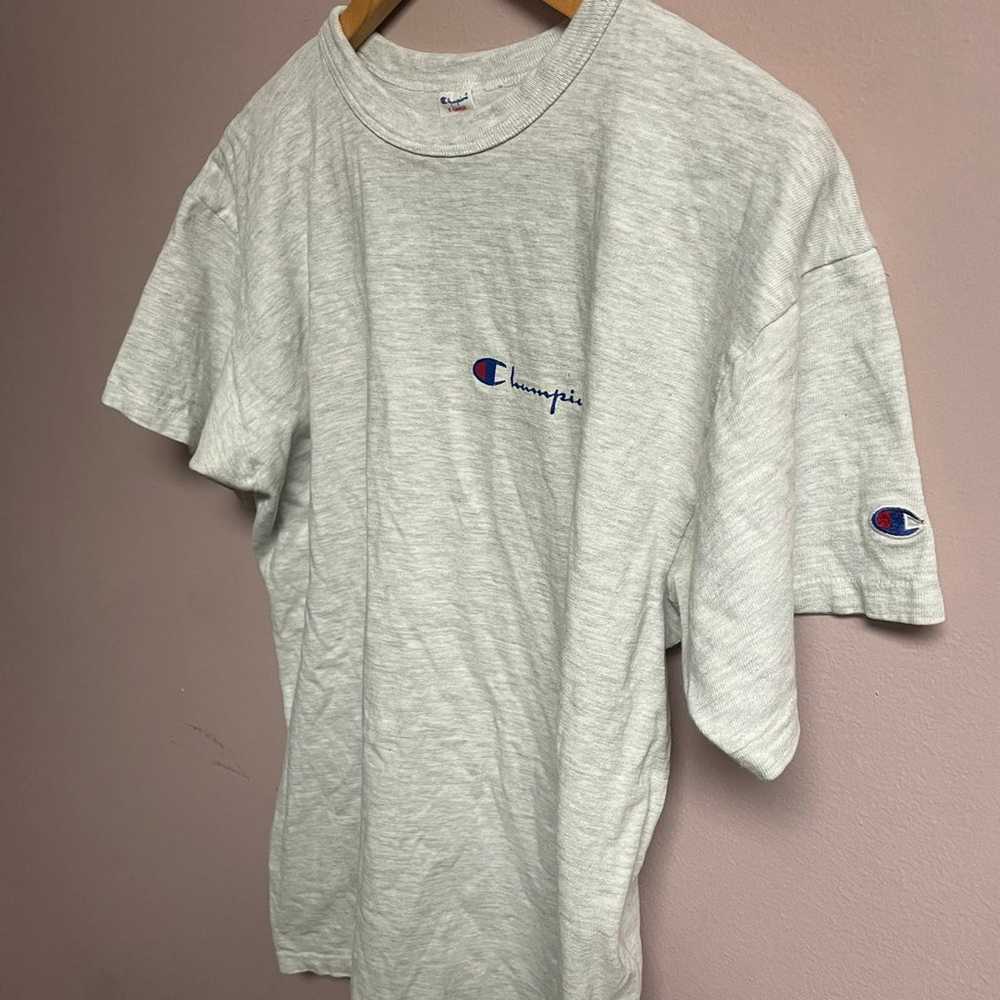 Champion t shirt script made in usa - image 5