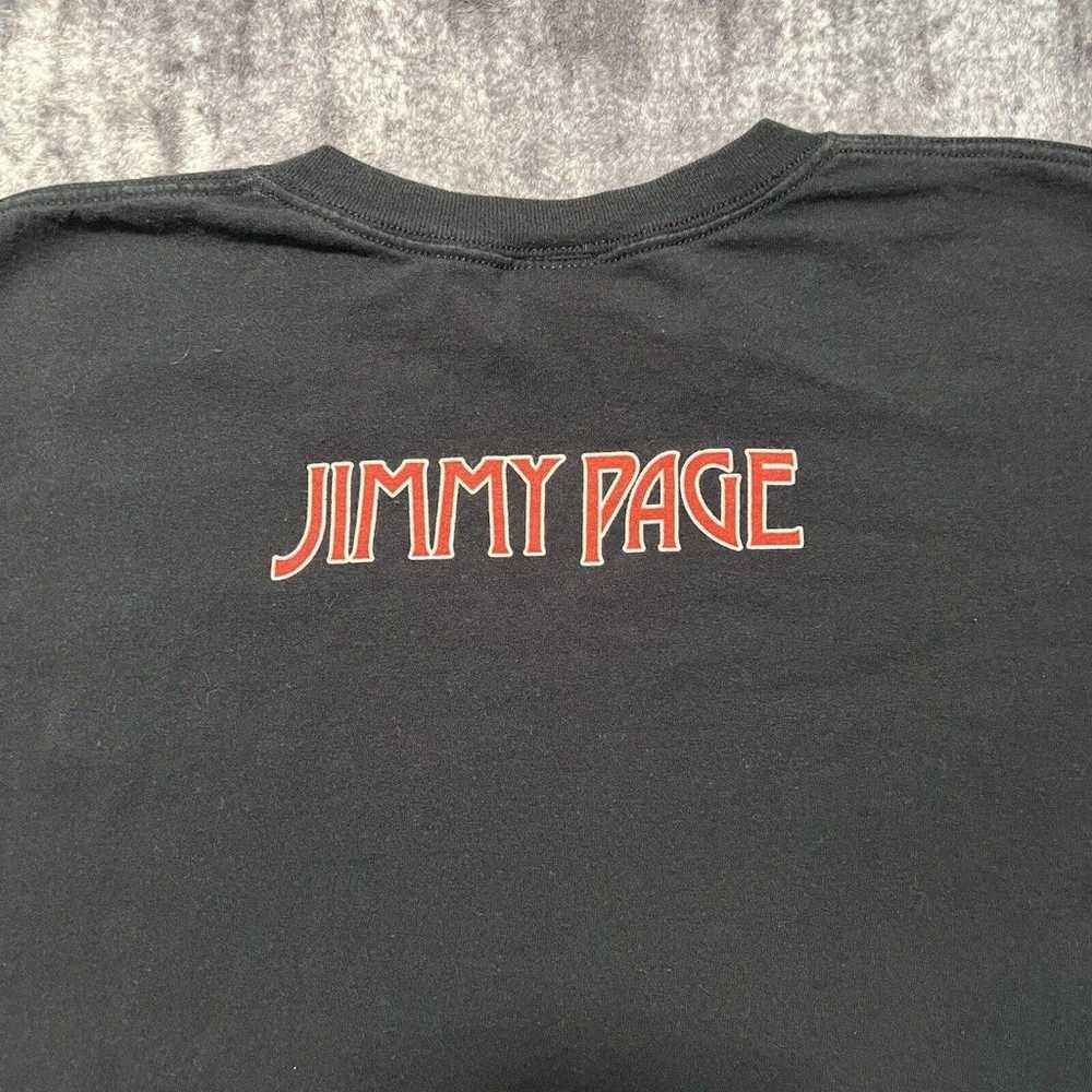Jimmy Page Liquid Blue Band Tee Shirt Size XL Bla… - image 8