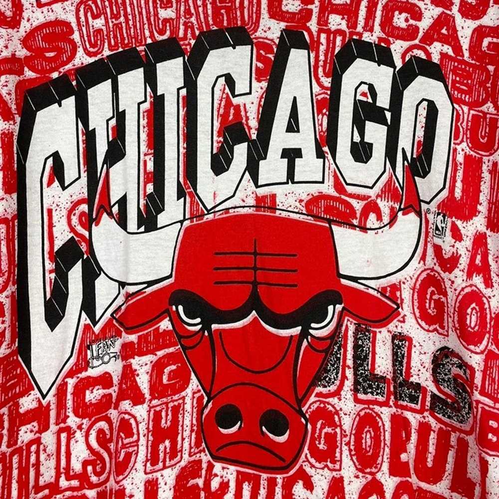 90s Chicago Bulls AOP Vintage Tee - image 3