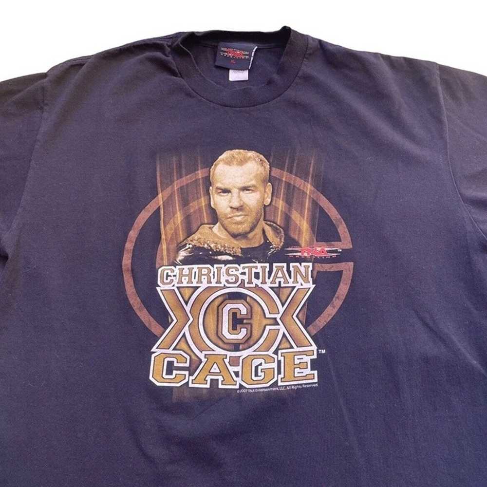 2007 TNA Wrestling Christian Cage T Shirt Size XL - image 1