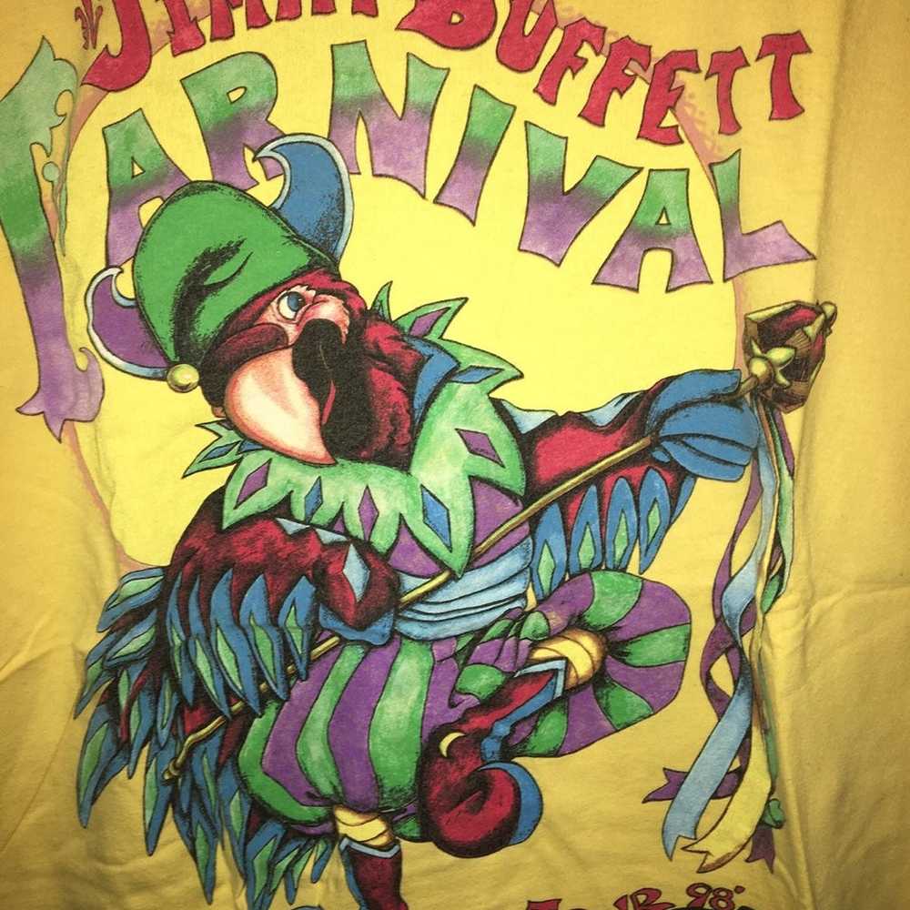 Vintage Jimmy Buffett 98 Carnival Tour T - image 2