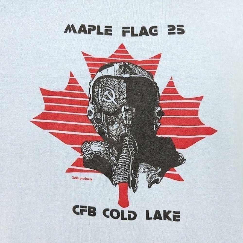 Exercise Maple Flag 25 T Shirt Vintage 80s Soviet… - image 2