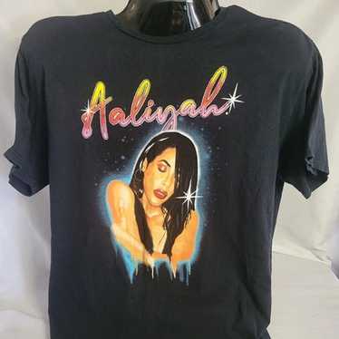 Aaliyah Front Print Graphic Print T-shirt (Size 2… - image 1