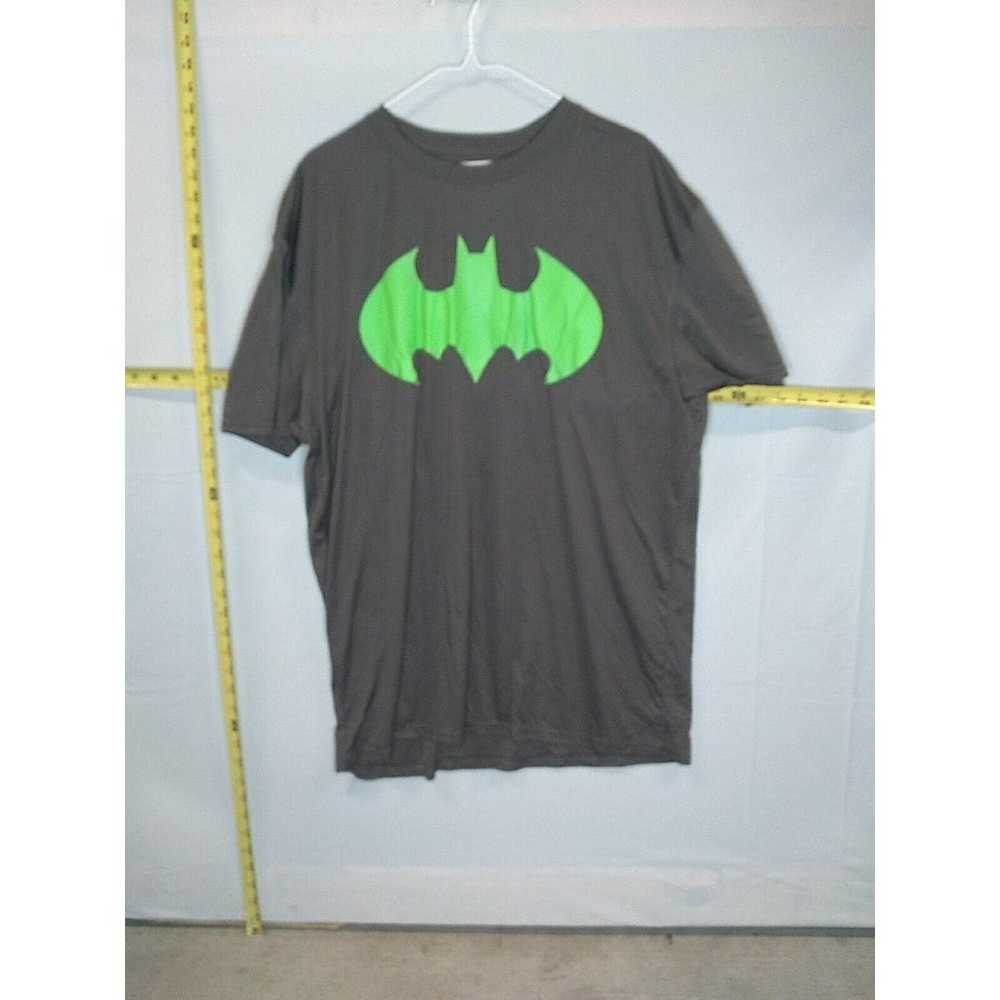 Batman Shirt Mens 2XL Gray Green Workout Athletic… - image 1