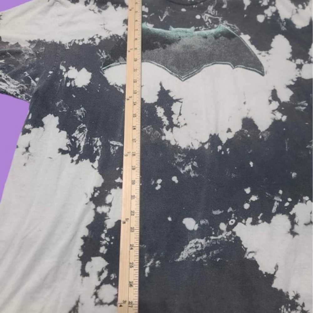 Black/white tie dye Batman shirt - image 4