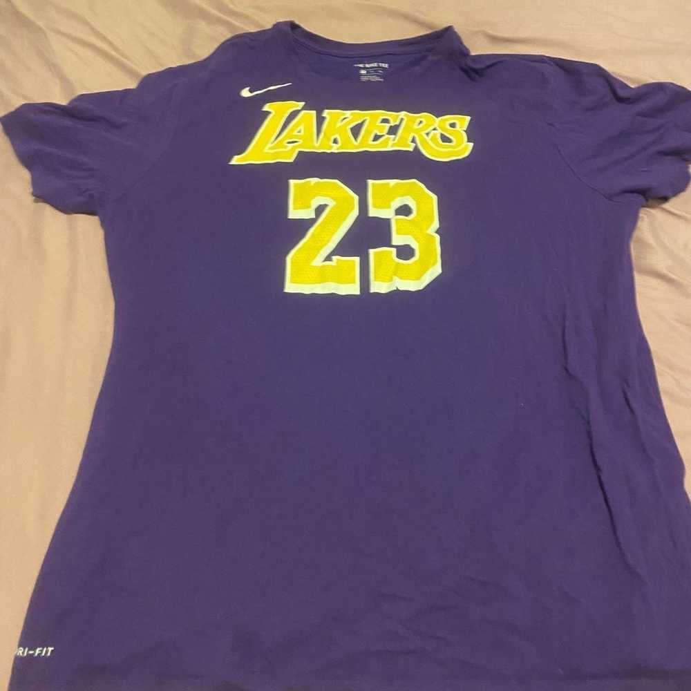 Nike Los Angeles Lakers Lebron James size 2XL Shi… - image 1