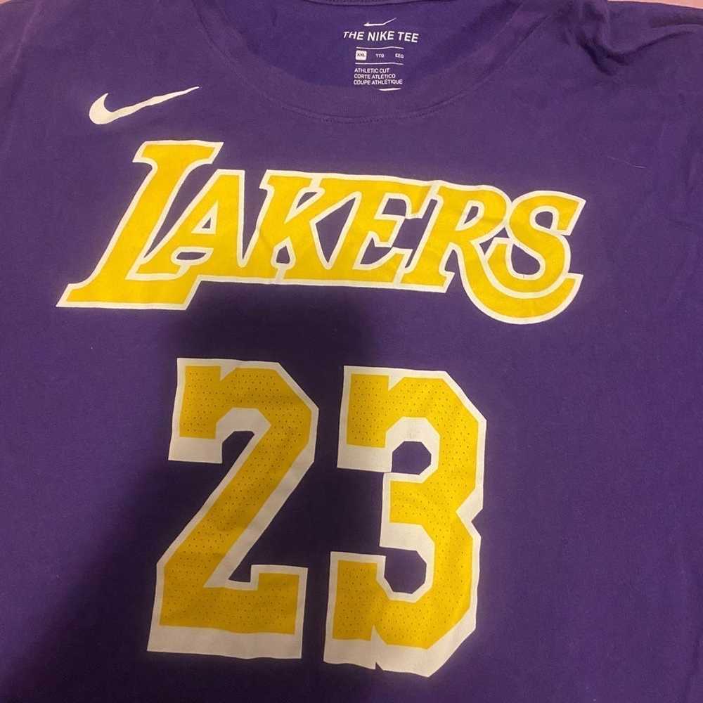 Nike Los Angeles Lakers Lebron James size 2XL Shi… - image 2