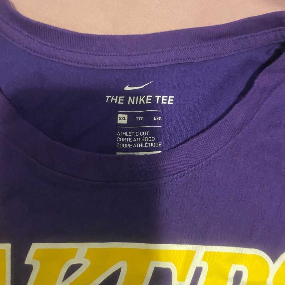 Nike Los Angeles Lakers Lebron James size 2XL Shi… - image 3