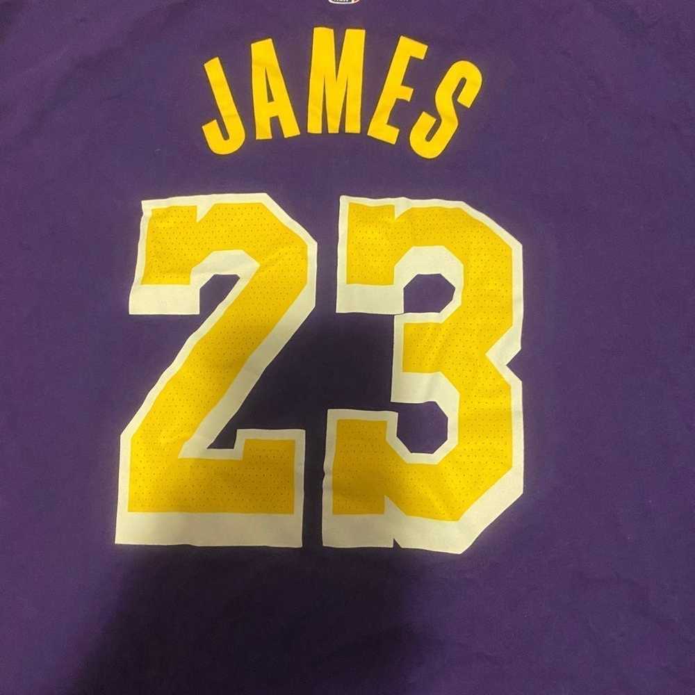 Nike Los Angeles Lakers Lebron James size 2XL Shi… - image 5