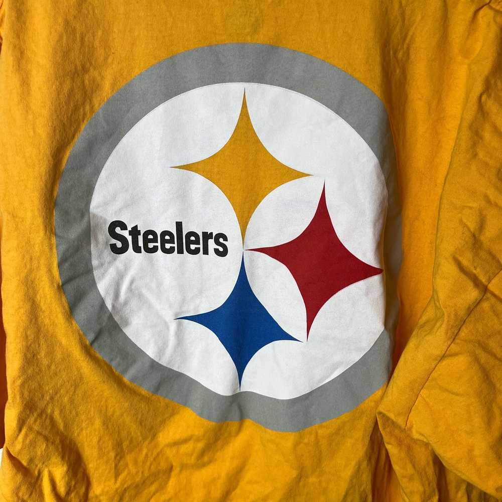 Reebok Pittsburg Steelers Yellow Gold T-Shirt Men… - image 4