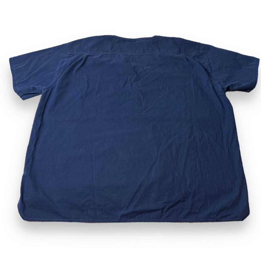 Carhartt Blue Scrub Top Ripstop V-Neck Chest Pock… - image 4